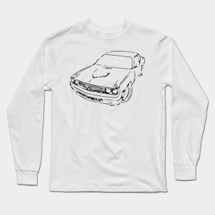 Muscle Car Cartoon Long Sleeve T-Shirt